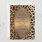 Invitation Cheetah Leopard Wild Poster de animal Exotic (Devant)