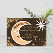 Invitation Cheetah Sleepy Moon (Debout devant)