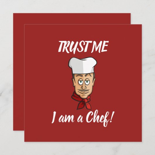 Invitation Chef (Devant / Derrière)