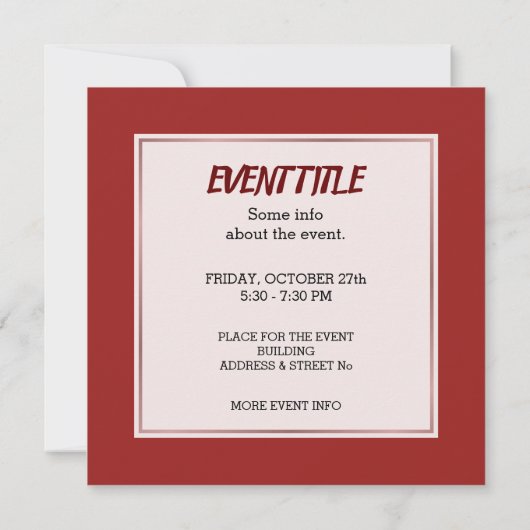 Invitation Chef (Dos)