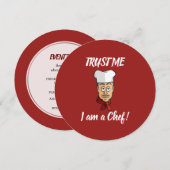Invitation Chef (Devant / Derrière)