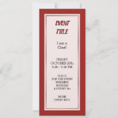 Invitation Chef (Dos)