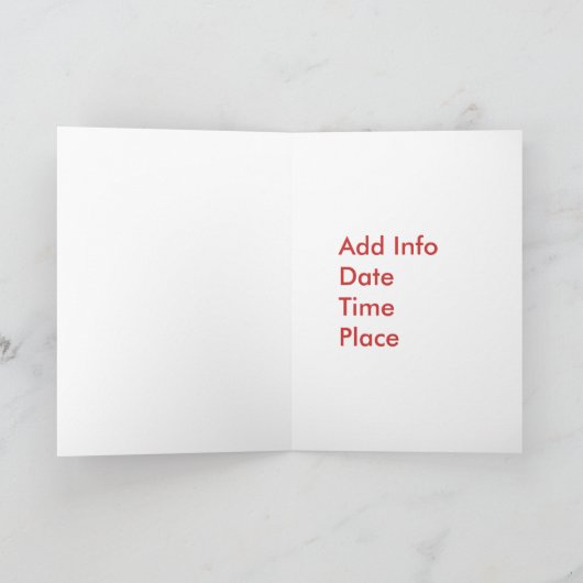 Invitation Chef avec café, ajouter du texte (Intérieur)