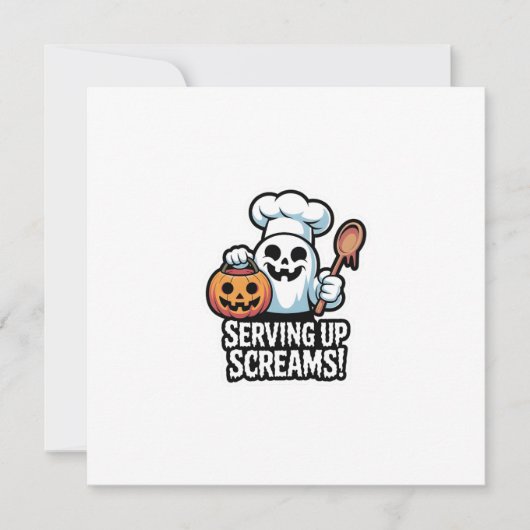 Invitation Chef Boo - Spooky Cute Halloween (Devant)