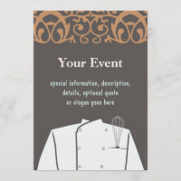 Invitation Chef culinaire