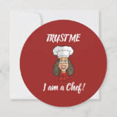 Invitation Chef femme (Devant)