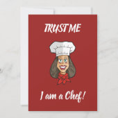 Invitation Chef femme (Devant)