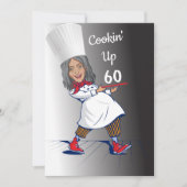 Invitation Chef 🎉 Funny Cook 60e anniversaire Funny (Devant)