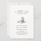 Invitation Chef minimaliste moderne Baby shower cuisine (Devant)