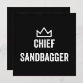Invitation Chef Sandbagger Golf mème Bjj Chess Sandbag (Devant / Derrière)