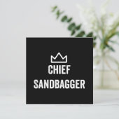 Invitation Chef Sandbagger Golf mème Bjj Chess Sandbag (Debout devant)