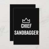 Invitation Chef Sandbagger Golf mème Bjj Chess Sandbag (Devant / Derrière)