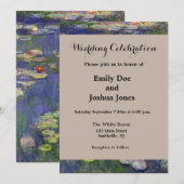 Invitation Chefs-d'œuvre de Nymphéas de Monet (Devant / Derrière)