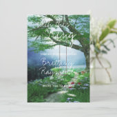 INVITATION CHEMIN À FOLLE MARIAGE DE FLUX DE WOODLAND (Debout devant)