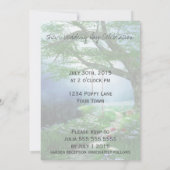 INVITATION CHEMIN À FOLLE MARIAGE DE FLUX DE WOODLAND (Dos)