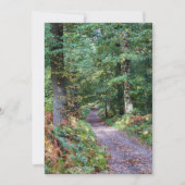 Invitation Chemin dans la forêt automnale, Forêt Saint Germai (Devant)