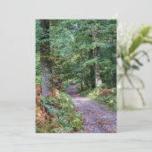 Invitation Chemin dans la forêt automnale, Forêt Saint Germai (Debout devant)