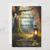 Invitation Chemin d'automne Lantern Photo Célébration de la v (Devant)