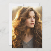 Invitation Chemin d'automne Lantern Photo Célébration de la v (Dos)