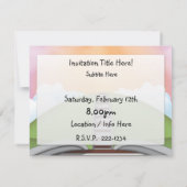 Invitation Chemin de fer (Dos)