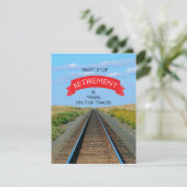 Invitation Chemin de fer Chemin de fer Parti de la retraite (Debout devant)