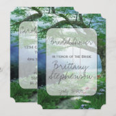 INVITATION CHEMIN VERS LA FÊTE DES MARIÉES DE FLUX DE BOIS FO (Devant / Derrière)