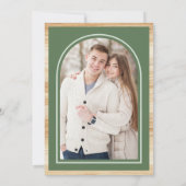 Invitation Cheminée de Noël blanc Fête des mariées photo (Dos)