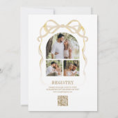 Invitation Cheminée de Noël Code QR Mariage (Dos)