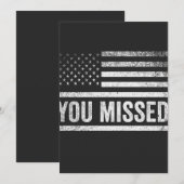 Invitation Chemise de Noël laide de l'élection de Trump Vance (Devant / Derrière)