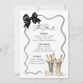 Invitation Chemise de nuit et Prosecco Week-end Enterrement d (Dos)