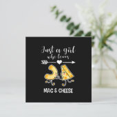 Invitation Chemise Mac & Cheese Funny Mac et Cheese Lover Cad (Debout devant)