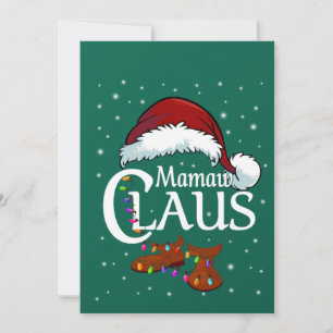 Invitation Chemise Mamaw Claus, Pyjama Mamaw Claus de la fami