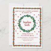 Invitation Chemises de Noël et Baby shower Garland (Devant)