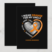 Invitation Chemises de sensibilisation à la leucémie Oncle Ho (Devant / Derrière)