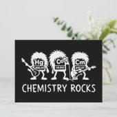 Invitation Chemistry Rocks Science Rock Band (Debout devant)