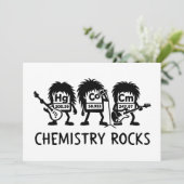 Invitation Chemistry Rocks Science Rock Band (Debout devant)
