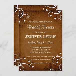 Invitation Chêne automne Bridalshower