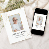 Invitation Chêne d'automne Feuilles célébrations de la vie