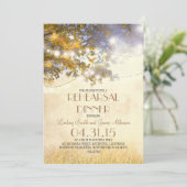 Invitation chêne lumières et oiseaux lumières répétition dîne (Debout devant)