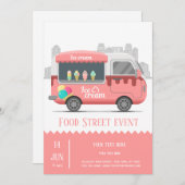 Invitation Chèque de rue glace (Devant / Derrière)