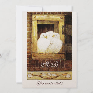 Invitation CHÈQUES BLANCHES AU Champagne monogramme WINDOW