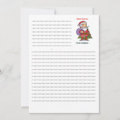 Invitation Cher Père Noël, Je Peux Expliquer - Noël Drôle (Dos)