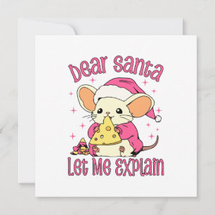 Invitation Cher Père Noël, laissez-moi vous expliquer