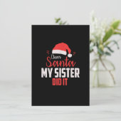 Invitation Cher Père Noël Ma Soeur L'A Fait - Noël Joyeux Chr (Debout devant)