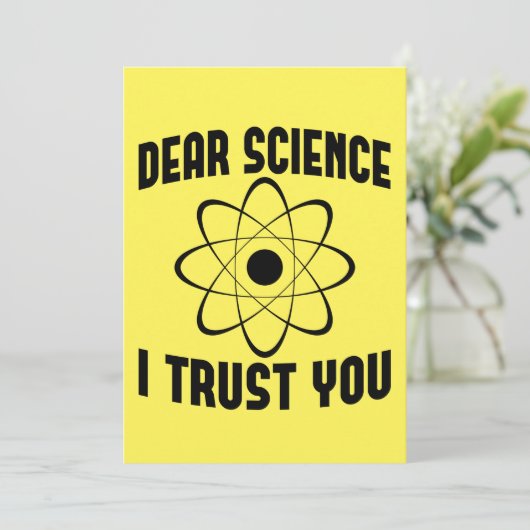 Invitation Cher Science Je Vous Fais Confiance - Professeur d (Debout devant)