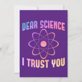 Invitation Cher Science Je Vous Fais Confiance - Science Amus (Devant)