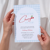 Invitation Chercher sur Top Baby shower À damiers moderne