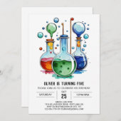 Invitation Chercheur de découverte de la fiole d'aquarelle An (Devant / Derrière)