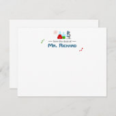 Invitation Chercheur scientifique en sciences Stationery (Devant / Derrière)