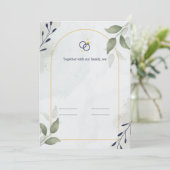 Invitation Cherchez les moments, célébrez l'amour. (Debout devant)